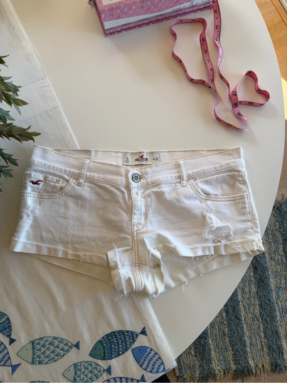 Vintage Hollister Distressed Low-Rise Denim Shorts